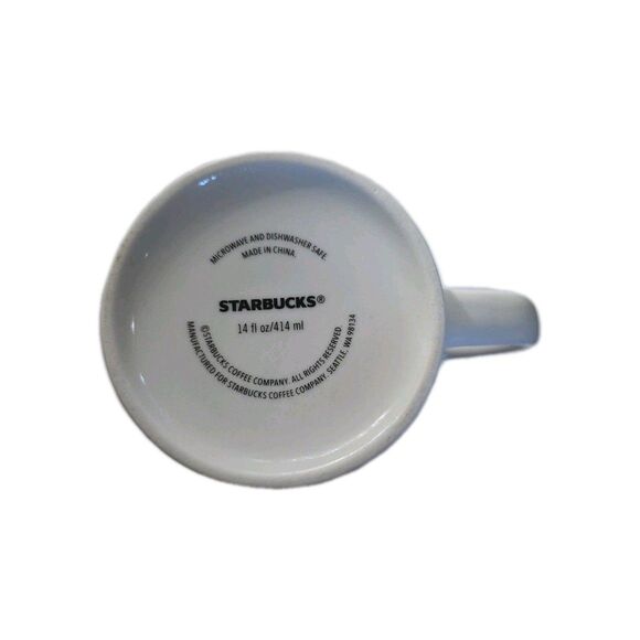 Starbucks Holiday Mug 14 oz. Red White Dove Christmas - Picture 4 of 4